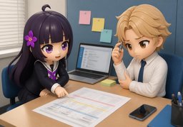 I don't think we've solved ~ yet.のイラスト