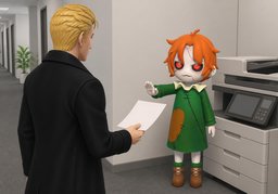 They probably won't accept ~.のイラスト