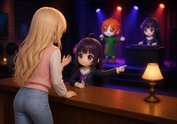 Who's performing tonight?のイラスト