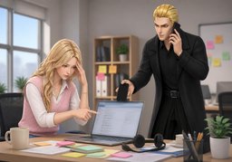 ~ not answering ~.のイラスト