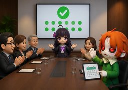 ~ has been adopted unanimously.のイラスト