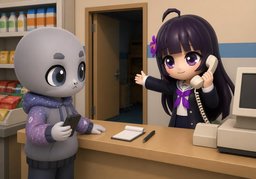 Could I speak to ~?のイラスト