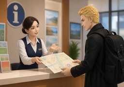 I'll give ~ to ~.のイラスト