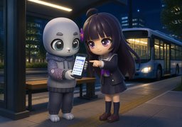 Let's see.のイラスト
