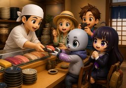 ~ is popular with ~.のイラスト