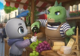 ~ is famous for ~.のイラスト