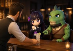 I'll have the same.のイラスト