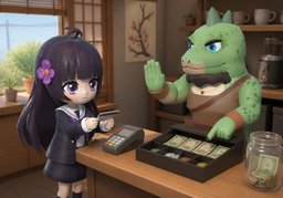 Cash only.のイラスト