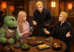 Can we split the bill?のイラスト