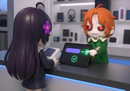 give ~ a discountのイラスト