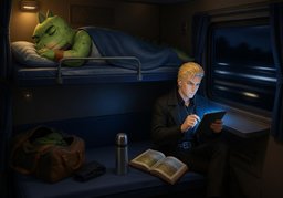 ~ stay up late.のイラスト