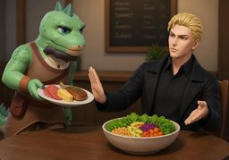 I'm vegan.のイラスト