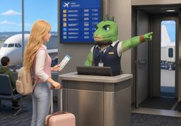 connecting flightのイラスト