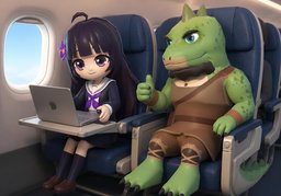 tray tableのイラスト