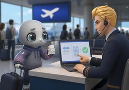 canceled flightのイラスト