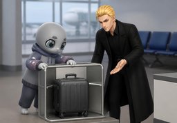 carry-on bagのイラスト