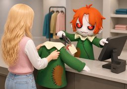 Could you make ~ cheaper?のイラスト