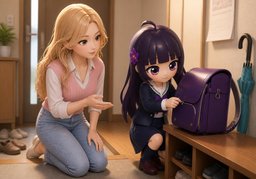 Open the ~, please.のイラスト