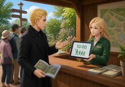 ~ are held at ~.のイラスト