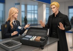 Do you have anything to declare?のイラスト