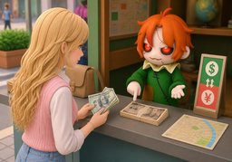 What's the exchange rate?のイラスト