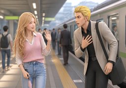Fancy meeting you here.のイラスト