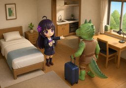 furnished roomのイラスト