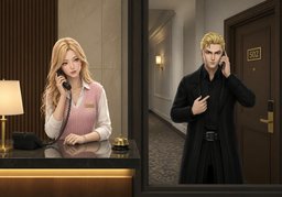 Who shall I say is calling?のイラスト