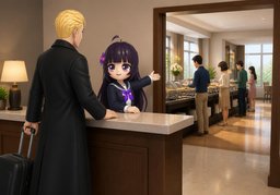 ~ is buffet style.のイラスト