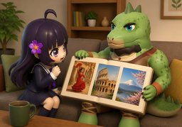 What ~ have you been to?のイラスト
