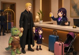 When can I check in?のイラスト