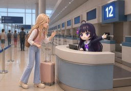 Where can I check in?のイラスト
