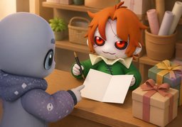 Could you write it for me?のイラスト