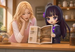 ~ was written up in ~.のイラスト