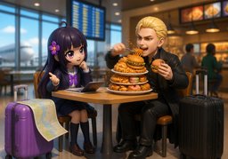 ~ eat like a ~.のイラスト