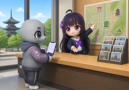 to visit ~のイラスト