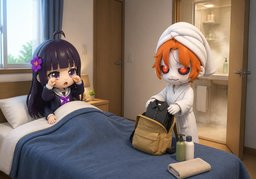 Did you get up already?のイラスト