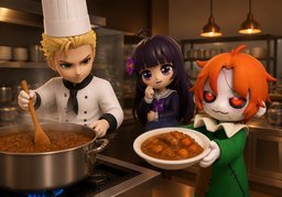 What is ~ good at cooking?のイラスト
