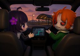 We'll only be going as far as ~.のイラスト