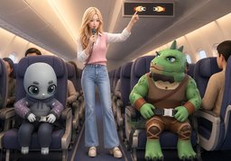 We will soon be taking off.のイラスト