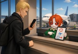 Please check on ~.のイラスト