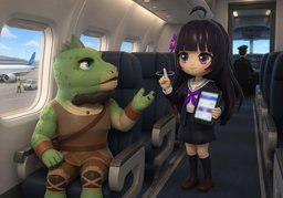 How soon are ~ taking off?のイラスト