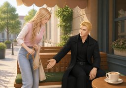 May I squeeze myself in?のイラスト