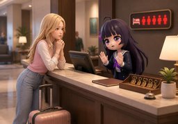 ~ will turn ~ down.のイラスト
