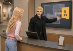 Do you have any special exhibitions?のイラスト