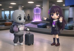 Which baggage claim is for ~?のイラスト