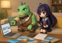 talk over ~のイラスト