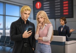 ~ appear to be postponed.のイラスト