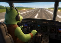 Taking off.のイラスト
