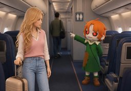 Is there ~ onboard?のイラスト